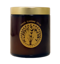 Load image into Gallery viewer, product image of brown jar with logo for mama sunshine salve by poppy and someday in michigan
