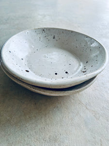Two White Plate-Bowls