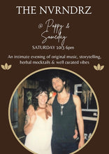 Load image into Gallery viewer, Evening with THE NVRNDRZ
<STEF &amp; VINCE> 6pm :: Sat Oct 3