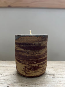 Beeswax Silver Raven Candle
