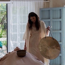 Load image into Gallery viewer, kari jansen of poppy and someday performing sound bath